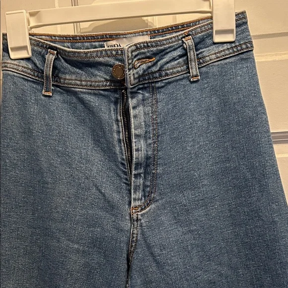Zara NWOT Denim Flare Wide-Leg Jeans - Picture 3 of 5